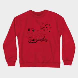 Ukulele Frog Crewneck Sweatshirt